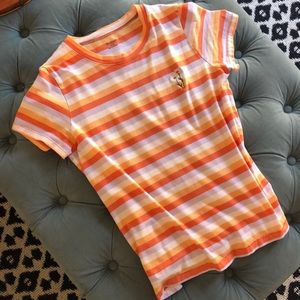 Madewell striped shrunken tee, size SMALL